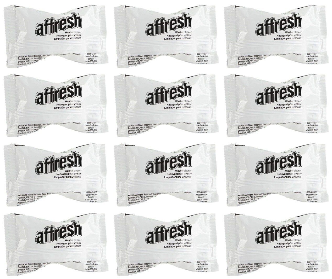 NEW 12-TABLETS affresh Washer Washing Machine Cleaner 1-YEAR SUPPLY Dirt Residue