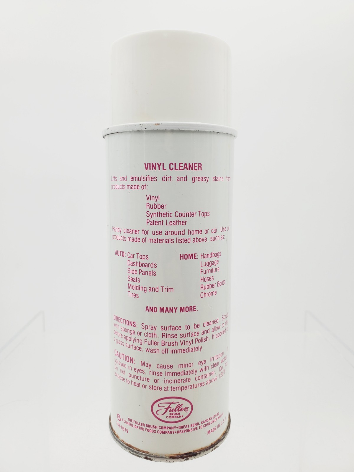 Fuller Brush Co Vinyl Cleaner 14 oz Deep Cleans Vinyl Rubber Spray