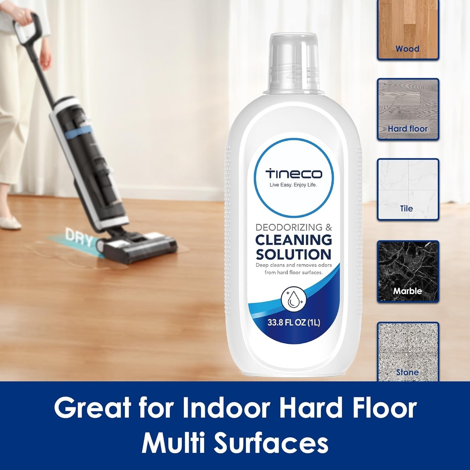 Concentrated 1L Tineco Floor Cleaner for S5/S6/S7/S9 – Perfect for All Floors