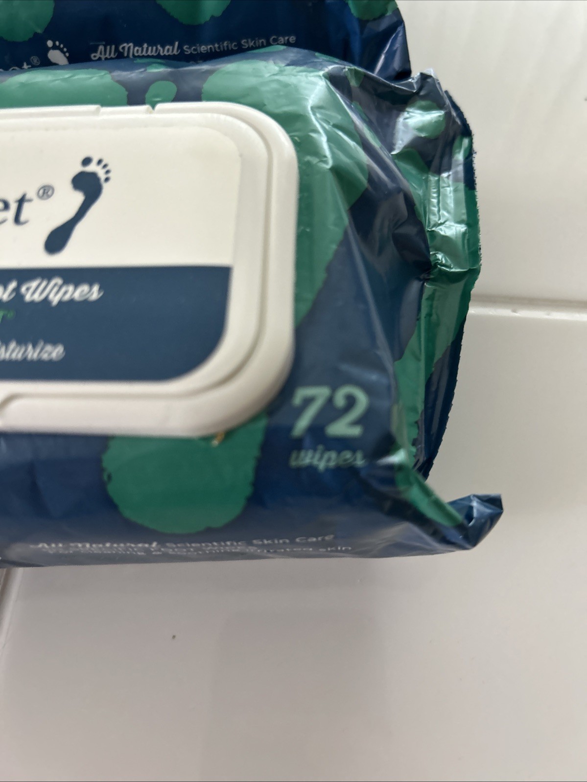 pHeet® Foot Wipes All Natural, Cleaning, Moisturizing, Itching 72 Wipes
