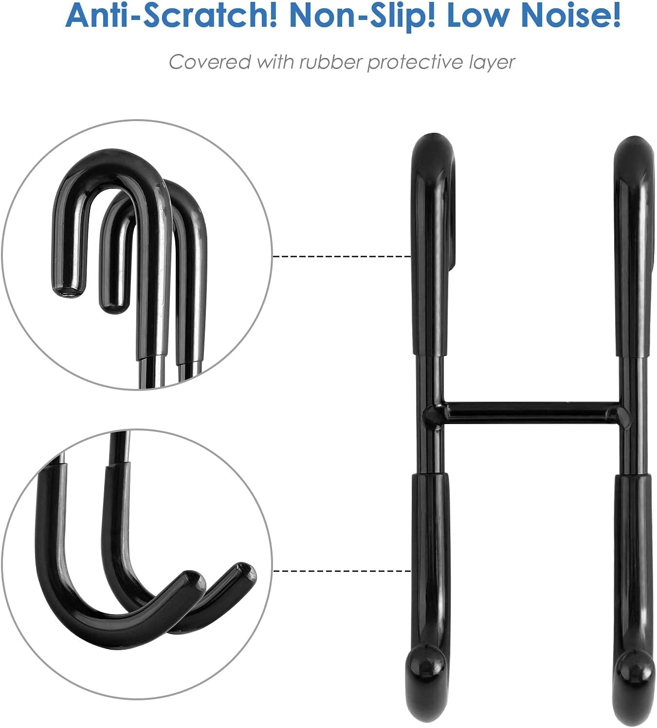 Lightweight Black Shower Squeegee Set – Streak-Free Clean for Glass & Mirrors