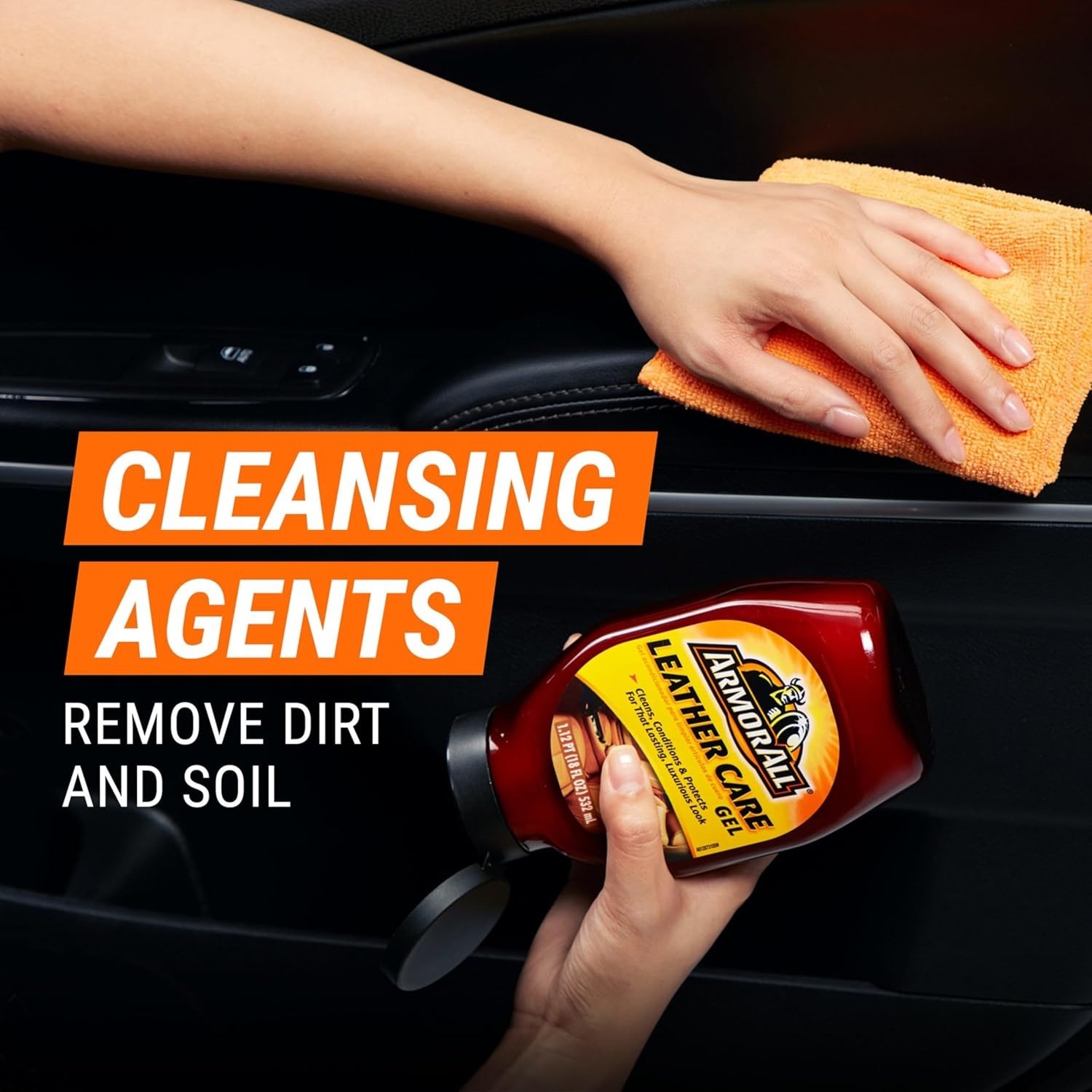 Armor All Car Leather Conditioner Gel, Interior Cleaner For Cars, Truc