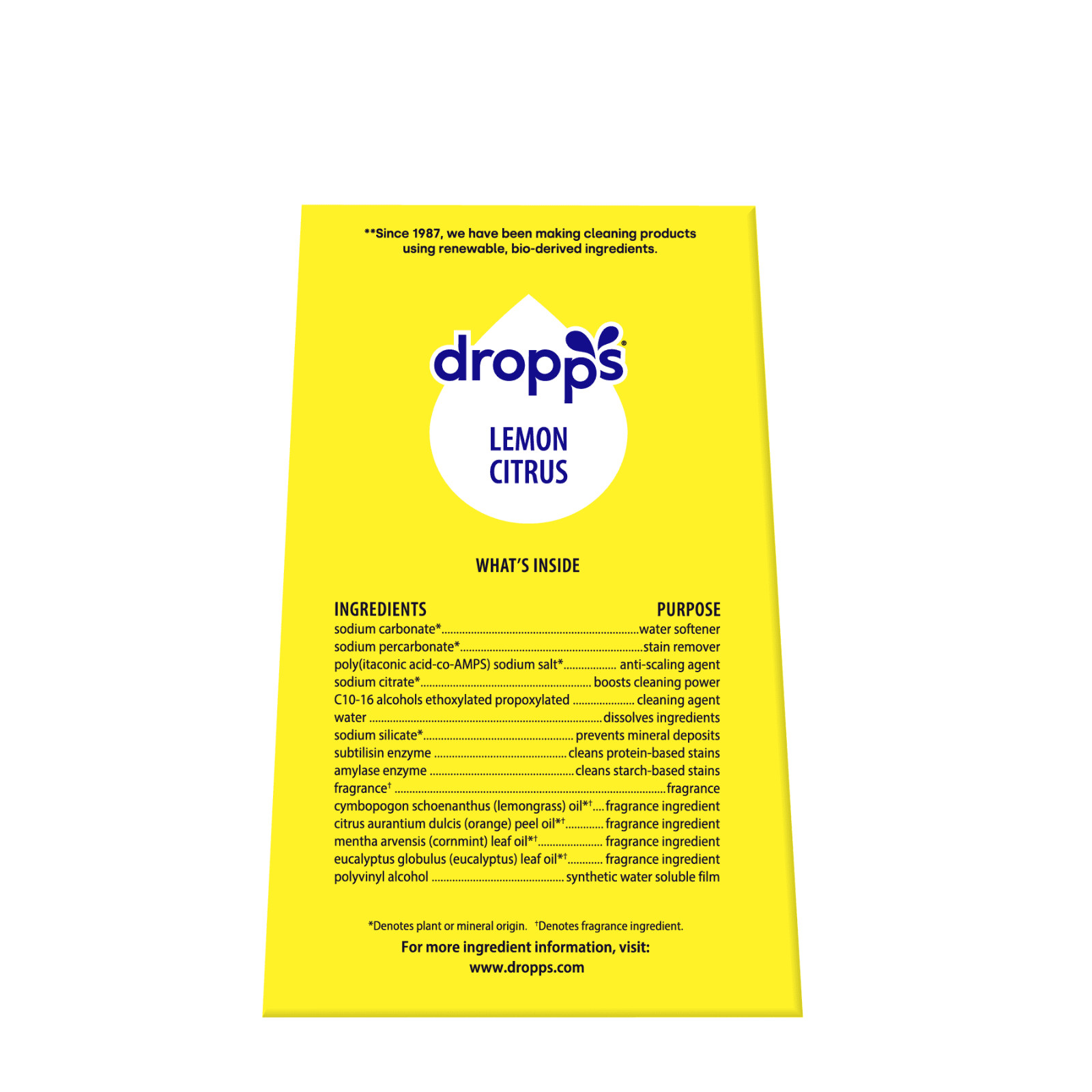 UltraWash Biobased Power Dishwasher Detergent Pods, Lemon Citrus, 64ct