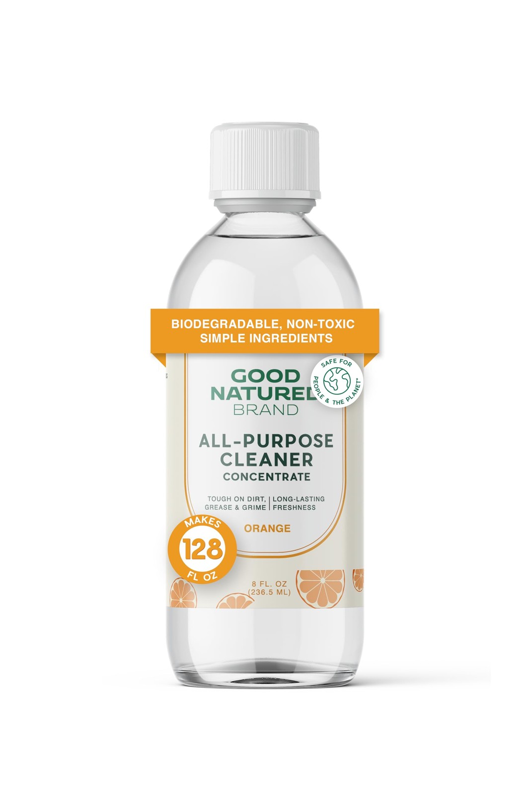 All Purpose Cleaner Concentrate 8oz Makes 128oz Orange Essential Oil Natural Mul