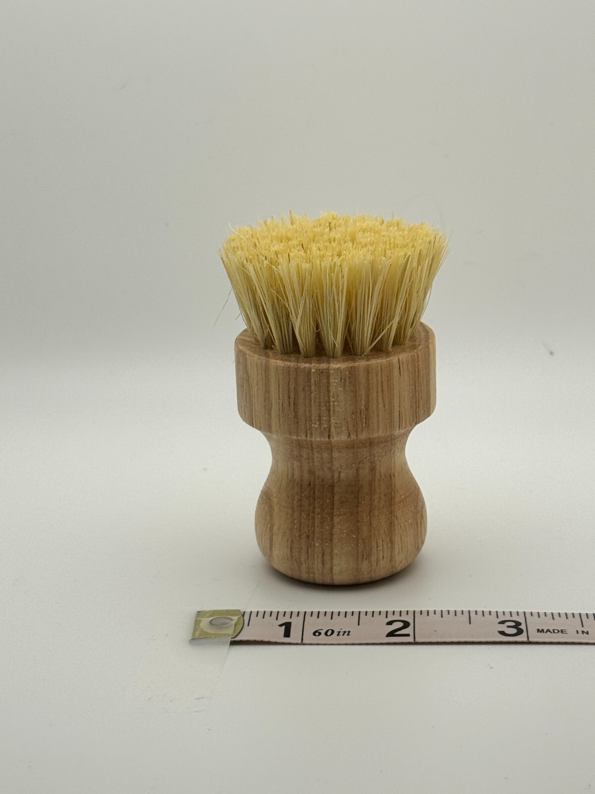 Bamboo Dish Scrub Brush for Kitchen Sink, Natural Wooden Washing Dishwashing