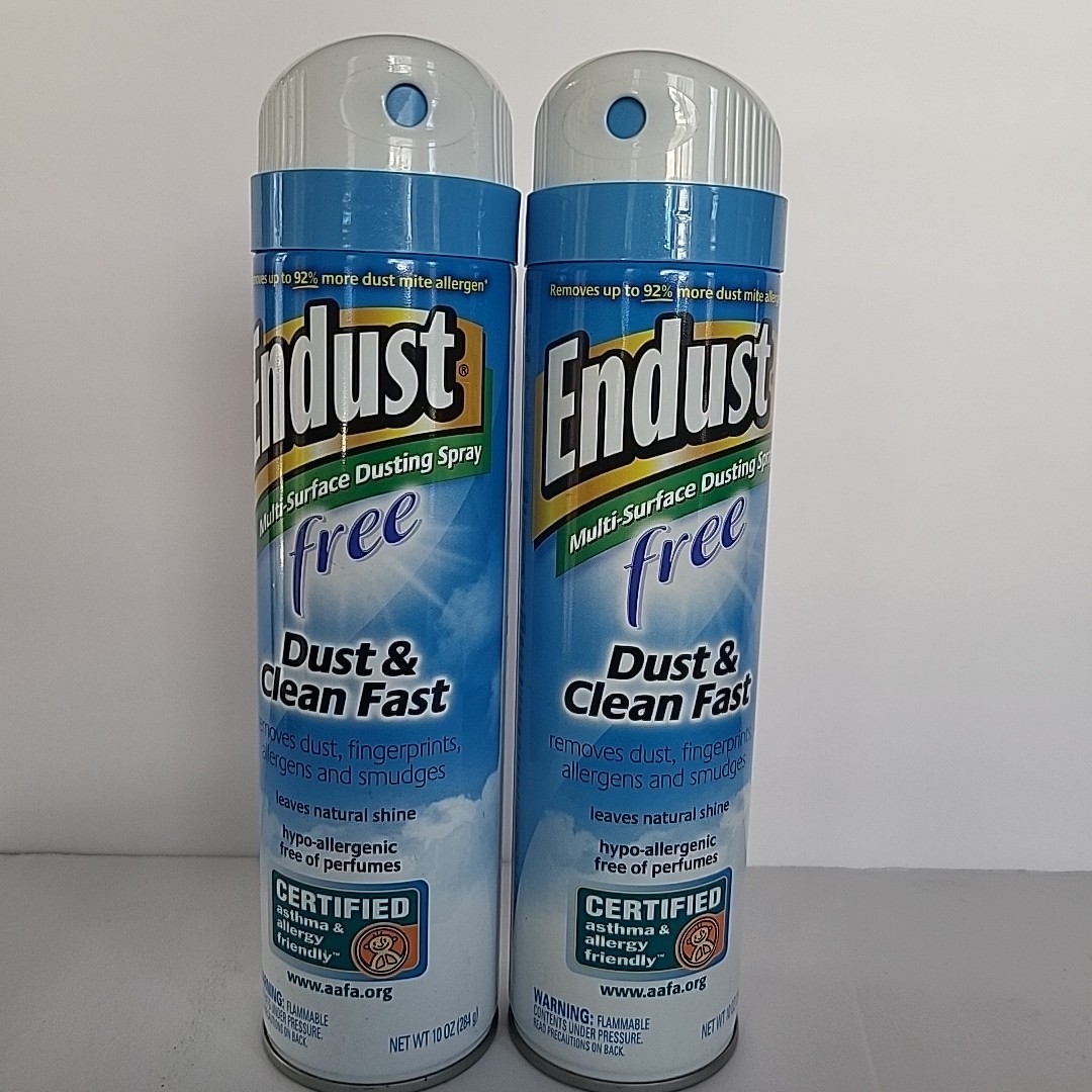 Endust Fragrance Free Hypo-Allergenic Dusting and Cleaning Spray, 10 Fl Oz