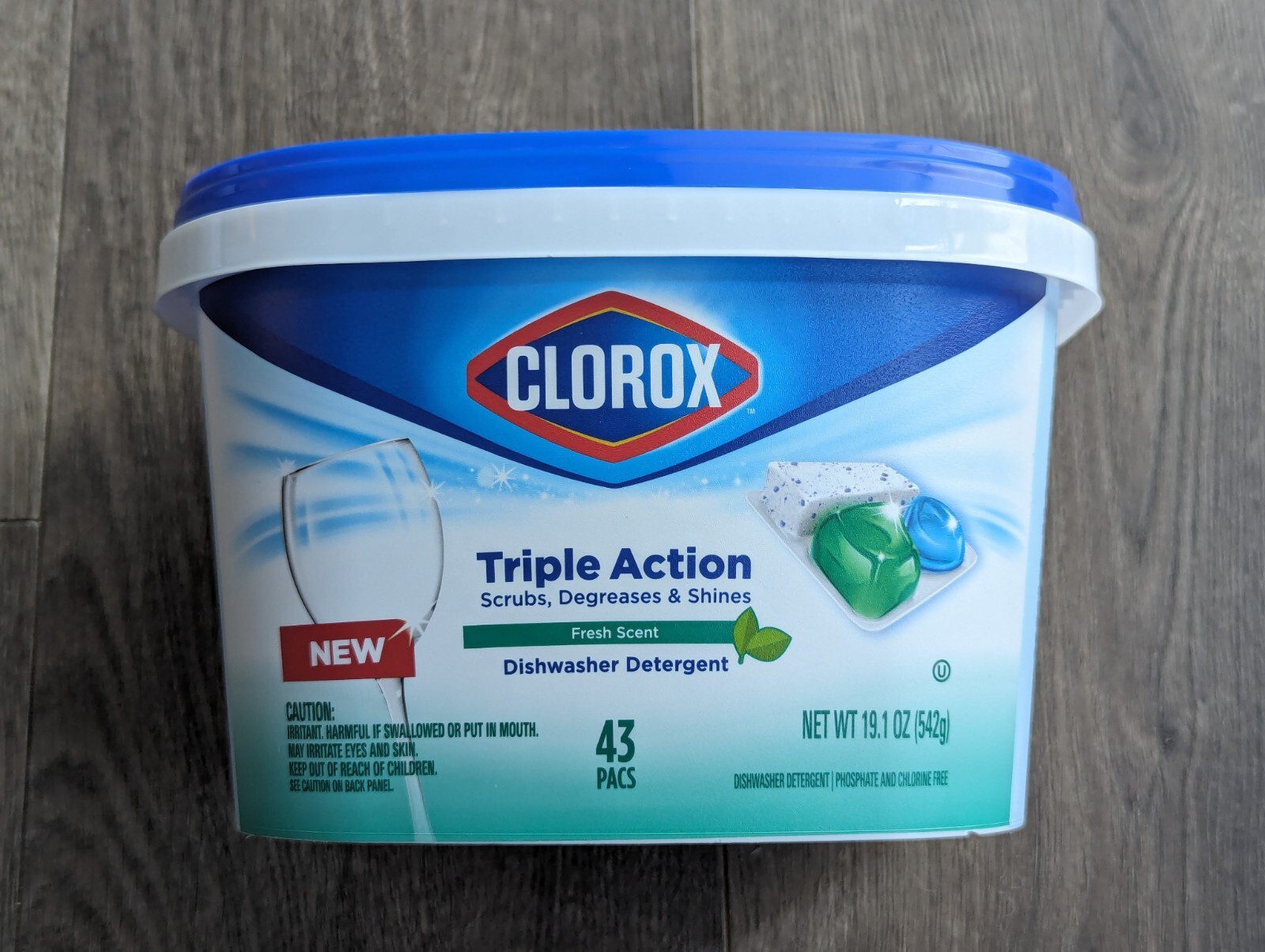 Clorox Triple Action Dishwashing Detergent Fresh Scent (43 PACS) FREE SHIPPING