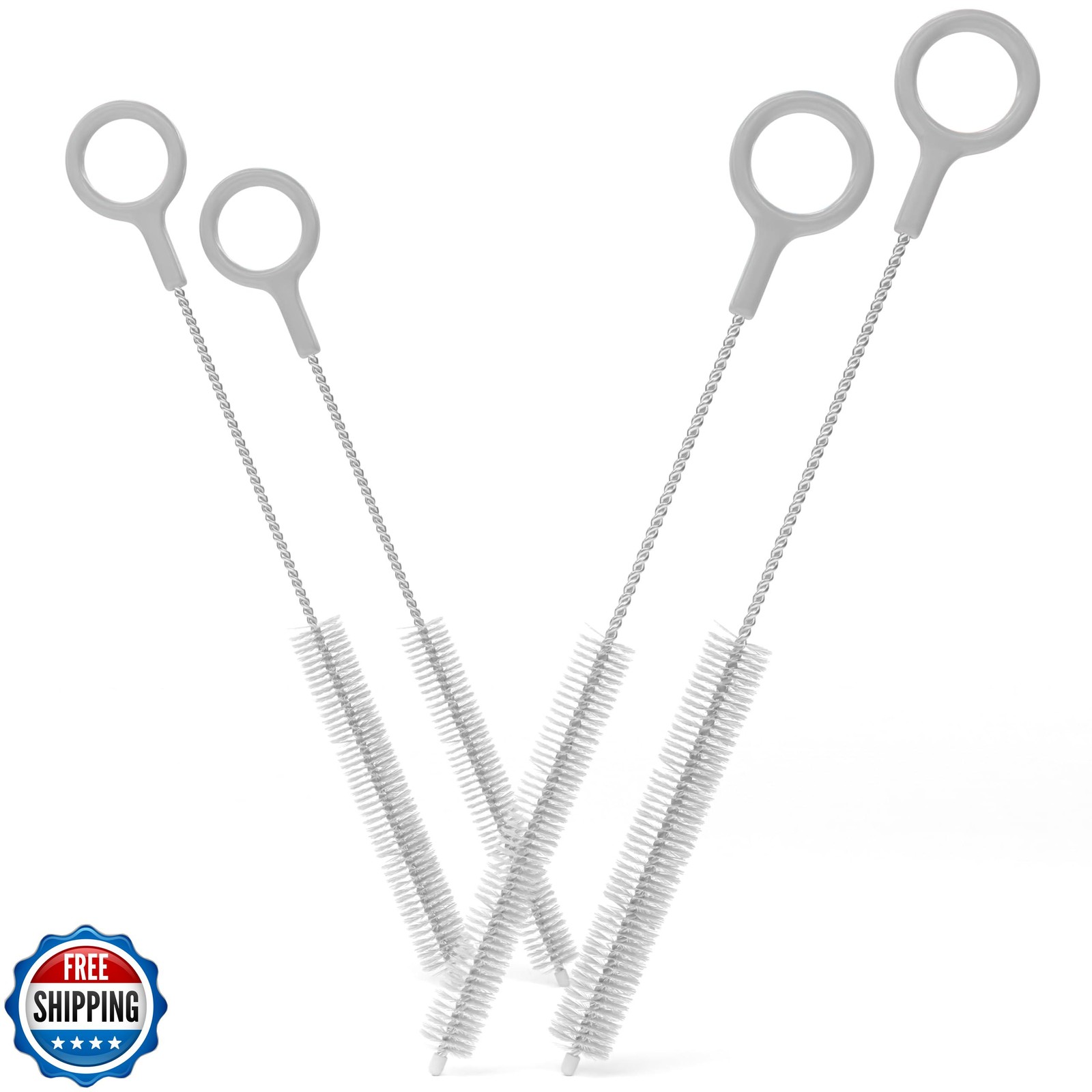 Buenalife Heavy Duty Cleaning Brushes Set of 4 – Extra Long Straw