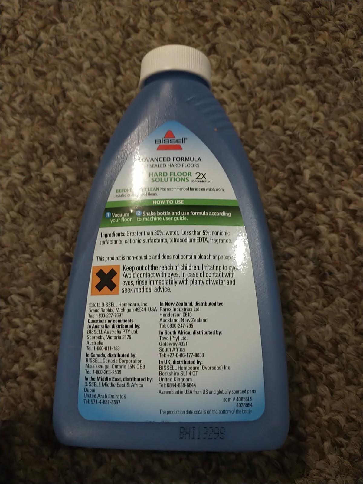 Bissell Advanced Formula Hard Wood Floor Solutions 2X Concentrated 8oz