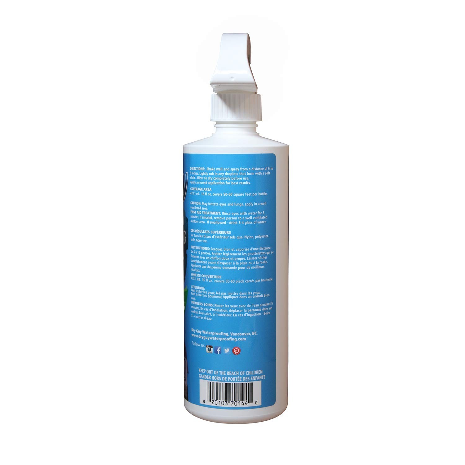 Waterproofing Spray 16oz – Eco-Friendly Water-Based Formula for Tents, Tarps, Ge