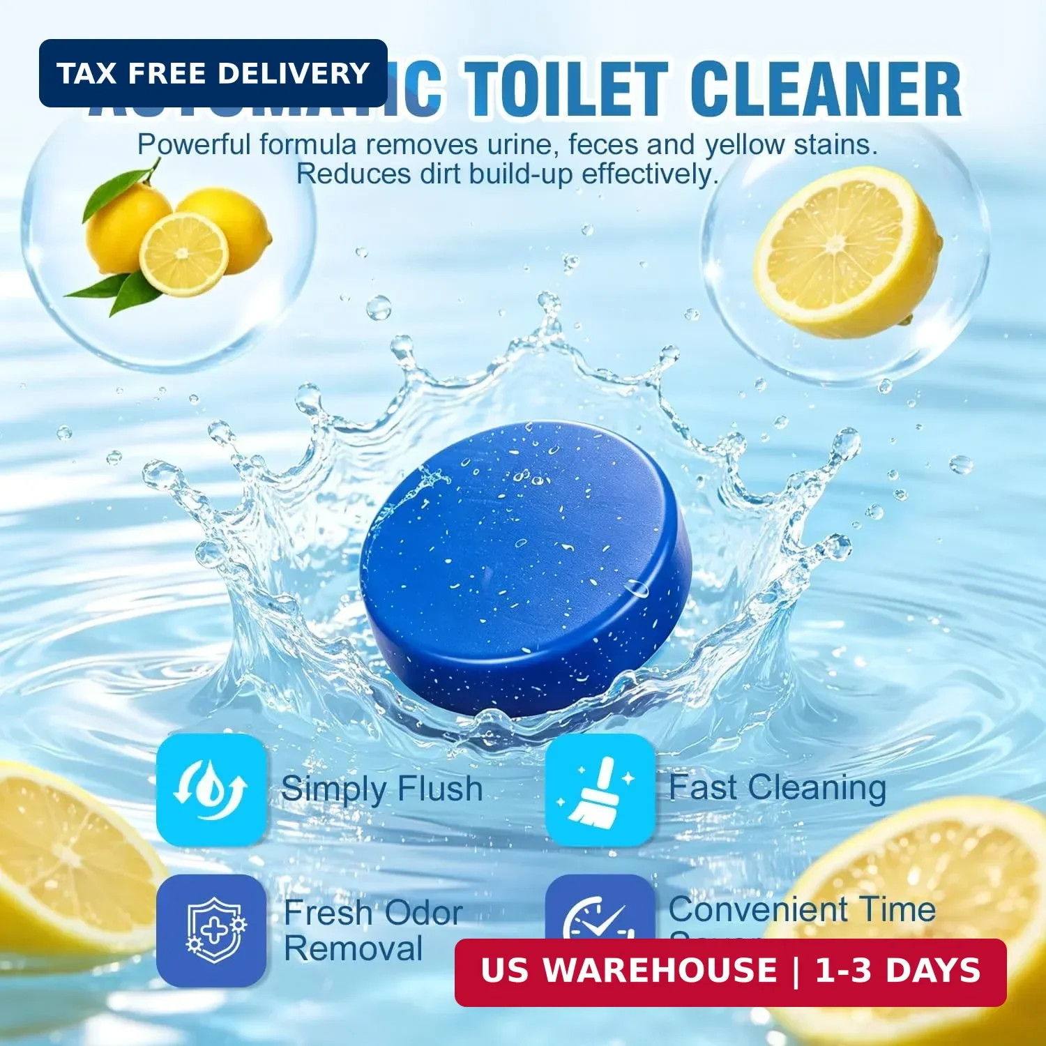 12 Tablets Toilet Bowl Cleaner Tablets for Tank – Automatic Toilet Tank Cleaner