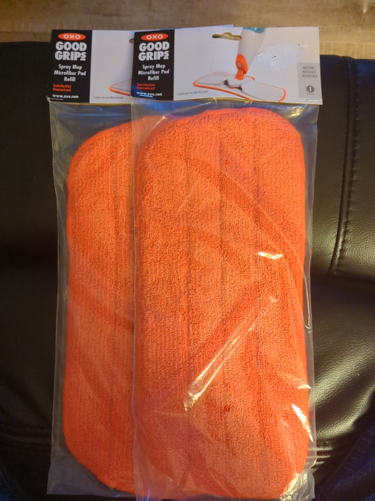 2 OXO Spray Mop Microfiber Refills Brand New Sealed