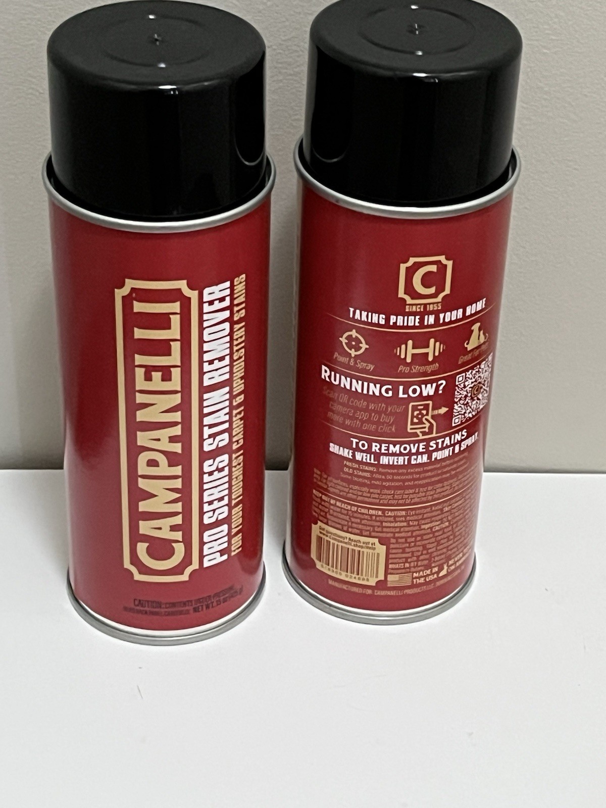Campanelli Pro Series Set of 2 15 Oz Point and Spray Stain Removers New
