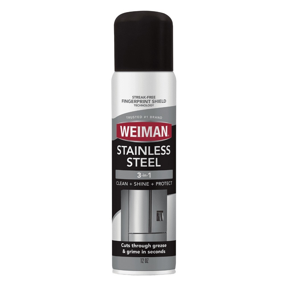 Weiman Stainless Steel Cleaner & Polish Spray for Kitchen and Home Appliances