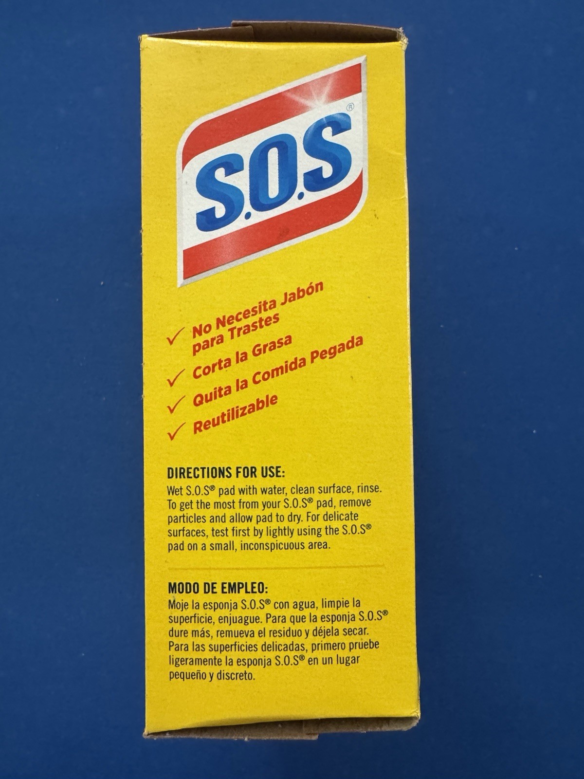 2 Boxes SOS Reusable Soap Filled Steel Wool Pads 10 Count Each Open Box Total 20