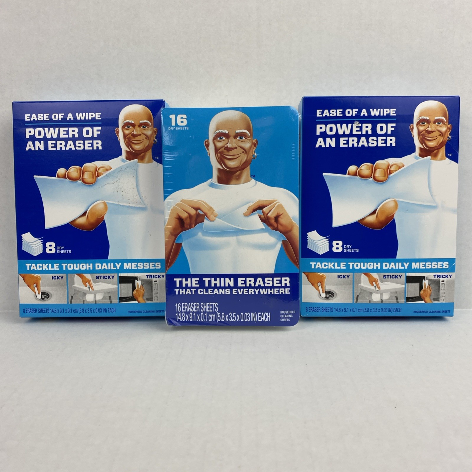 Mr. Clean Magic Eraser SHEETS 1X 16 & 2X 8 Count – 32 Total Thin Dry Sheets NEW