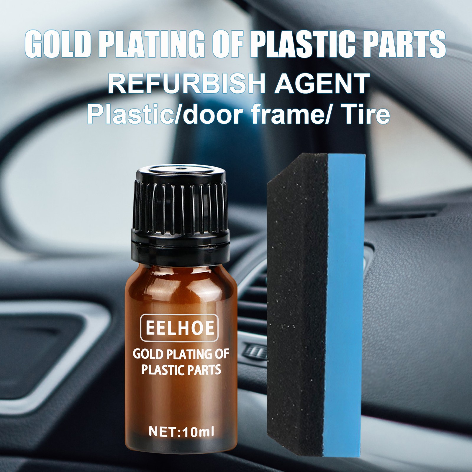 Car Plastic Restorer Trim Coating Dashboard Interior Detailer UV Protection