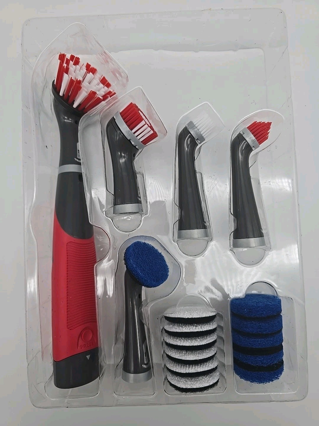 Rubbermaid Reveal Power Scrubber 18-Piece Kit Cordless Electric Battery Powered