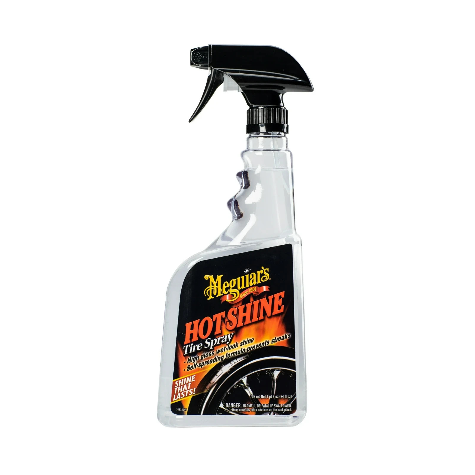 Meguiar’s Hot Shine Tire Spray, High Gloss Wet Look Shine, G12024, 24 oz