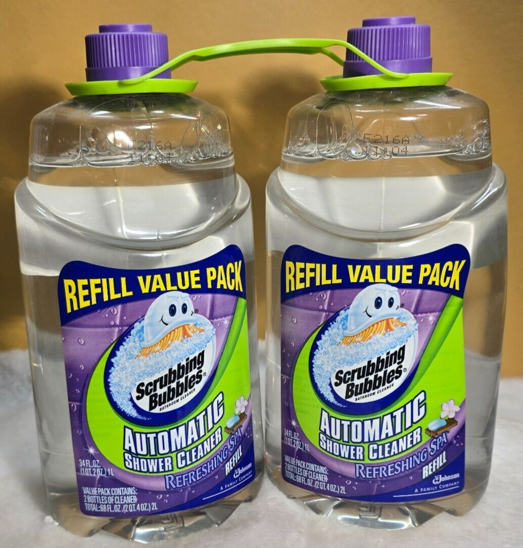 Scrubbing Bubbles Automatic Shower Cleaner Refill Value Pack – 68 oz Total