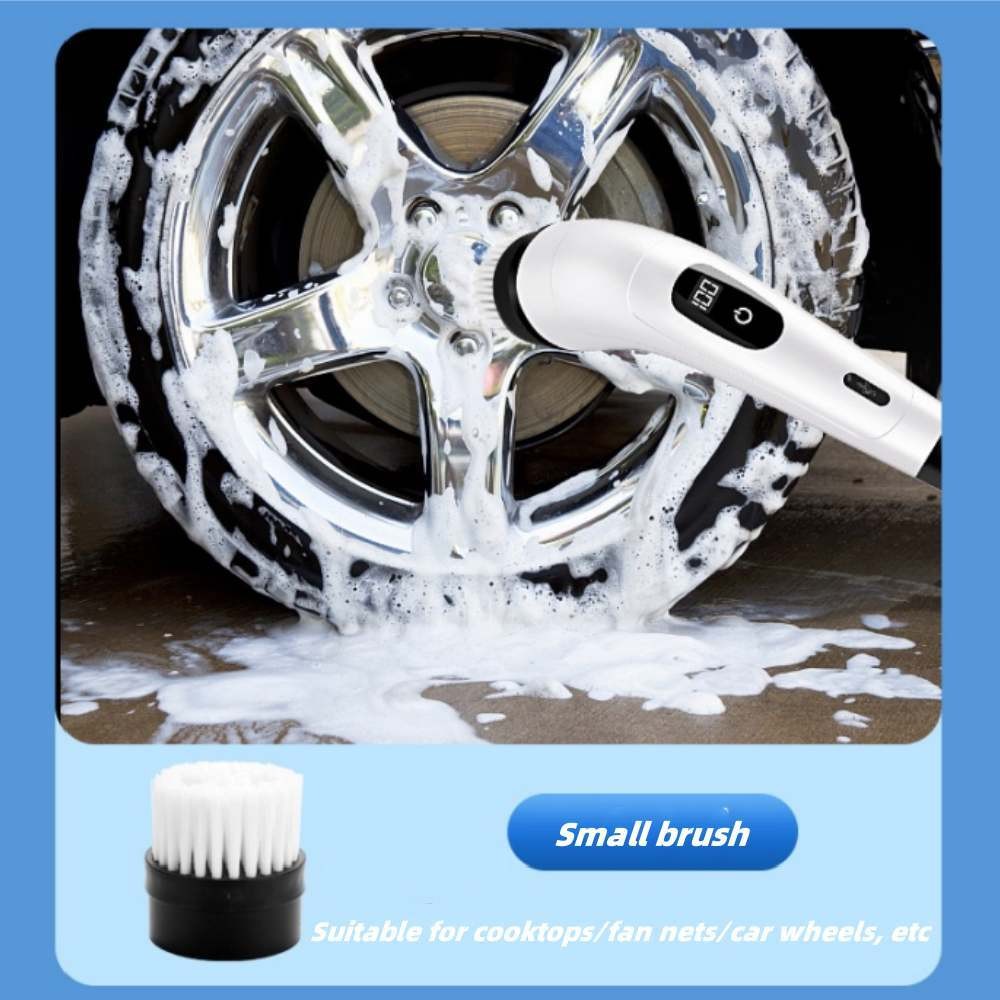 Electric Spin Scrubber – 8 Replaceable Brush Heads Shower Cleaner Brush 3 Speeds