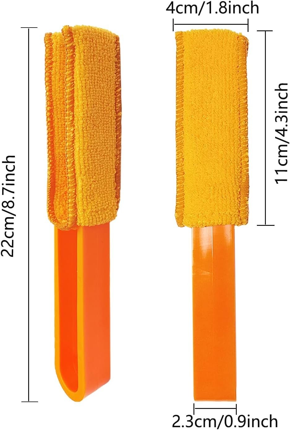 4 Pack Microfiber Dusters with Washable Sleeves for Effortless Cleaning