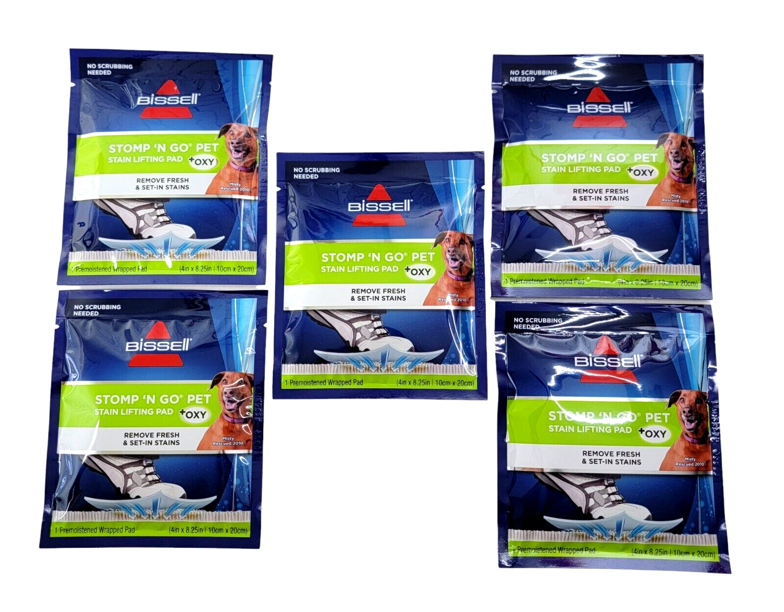 Bissell Stomp ‘n Go Pet Stain Lifting Pads – Lot Of 5- Free Shipping