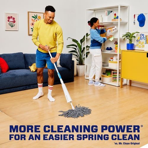 Mr. Clean Multipurpose Cleaner with Febreze, Meadows & Rain, 64oz Bottle, 4/CT