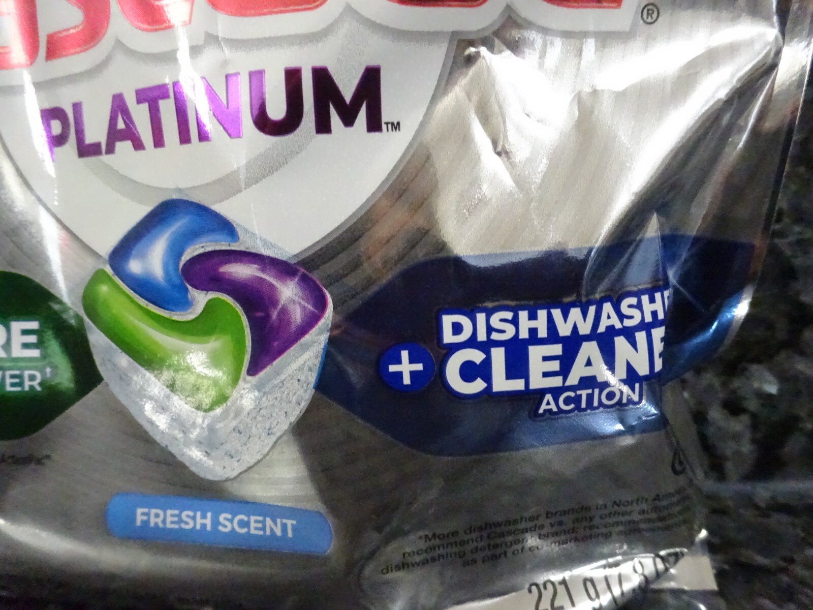 168 Cascade Platinum FRESH Scent Dishwasher Detergent Tabs (12 packs of 14 tabs)