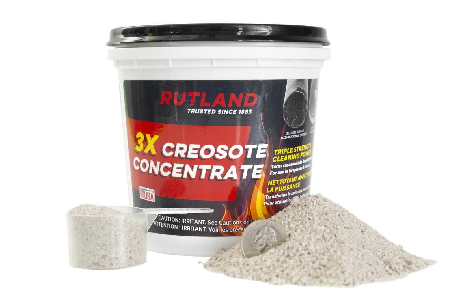 Rutland Creosote Concentrate – Triple Power 2 lb – USA-Made Fireplace Cleaner…