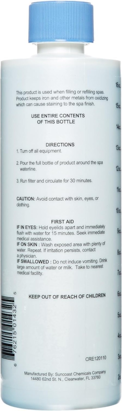 2-Pack Metal Gone – Easy Liquid Solution for Hot Tub Metal Stains and Corrosion