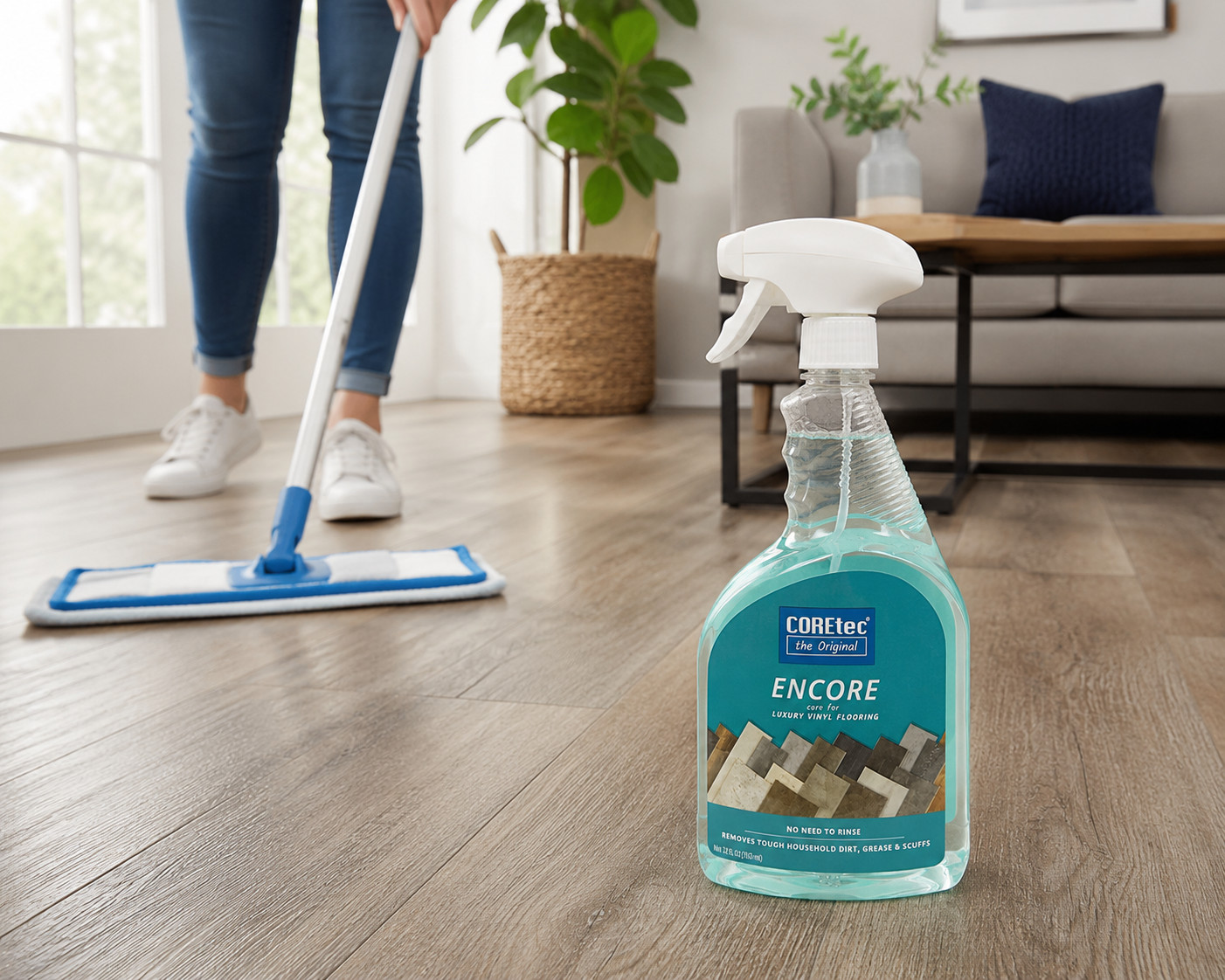 COREtec Encore 32oz Floor Cleaner for Luxury Vinyl Ceramic Hardwood Laminate