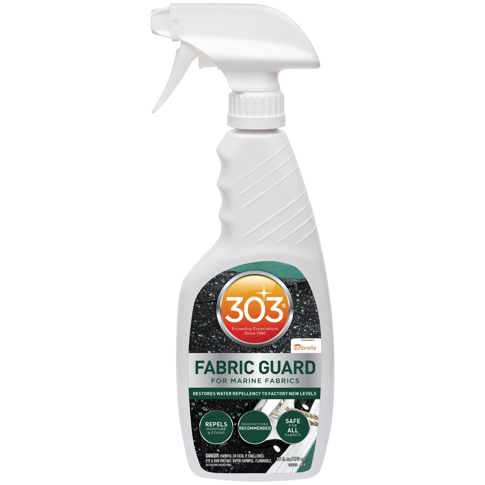 Water Repellent Fabric Protector for Boat Covers & Canvas – 16 oz Marine Guard