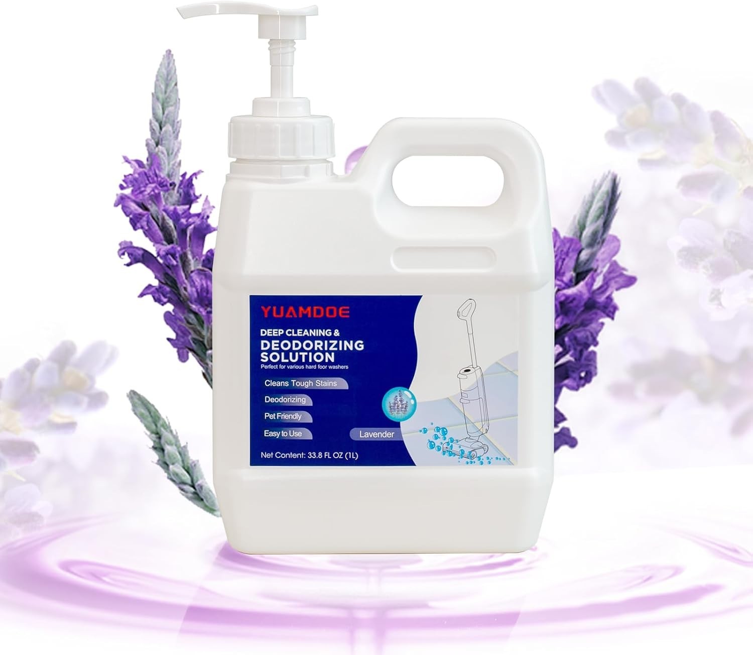Tineco Floor Cleaner Solution, Lavender Scent, 33.8oz