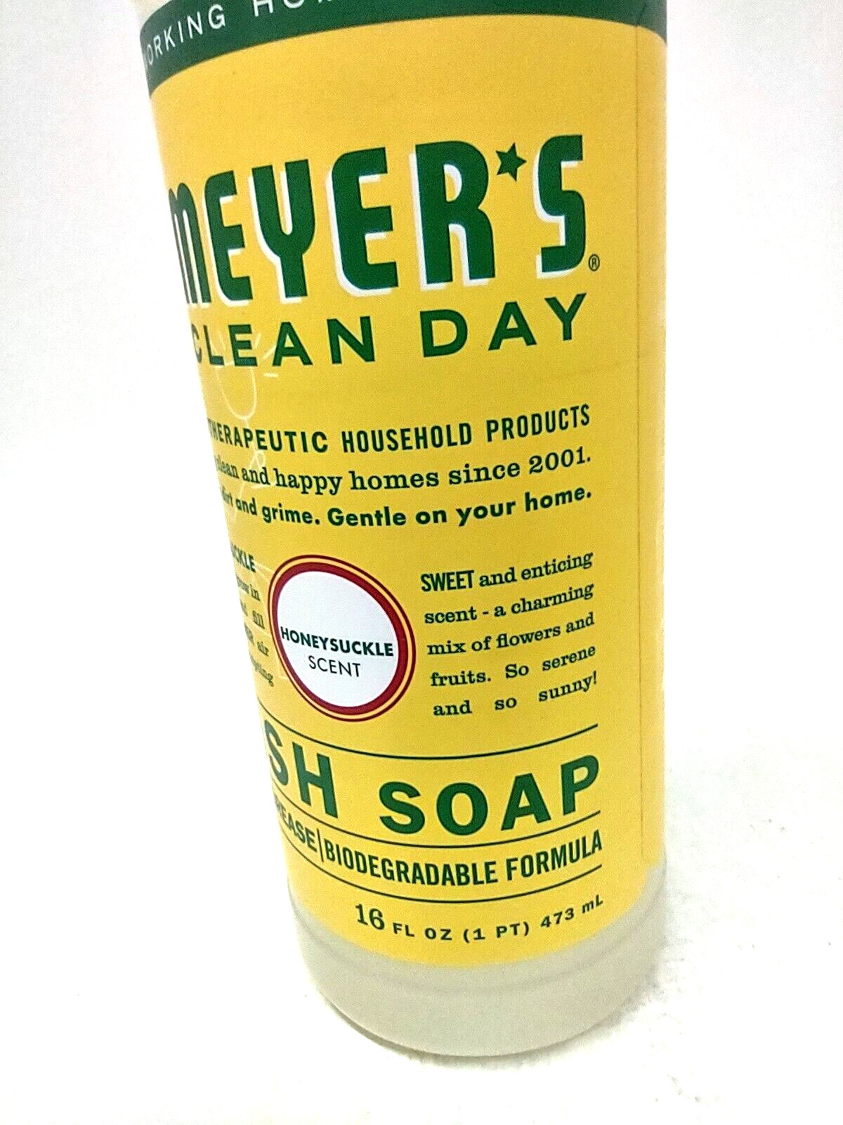 ( 2 ) Mrs. Meyer’s Clean Day Liquid Dishwashing Soap 16 oz Each Honeysuckle NEW