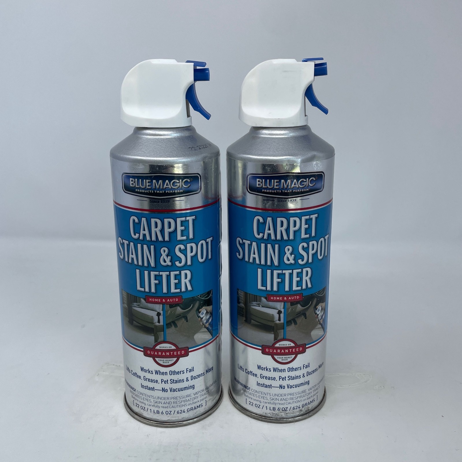 Blue Magic Carpet Stain & Spot Lifter 22oz, Blue/Silver 2-Pack