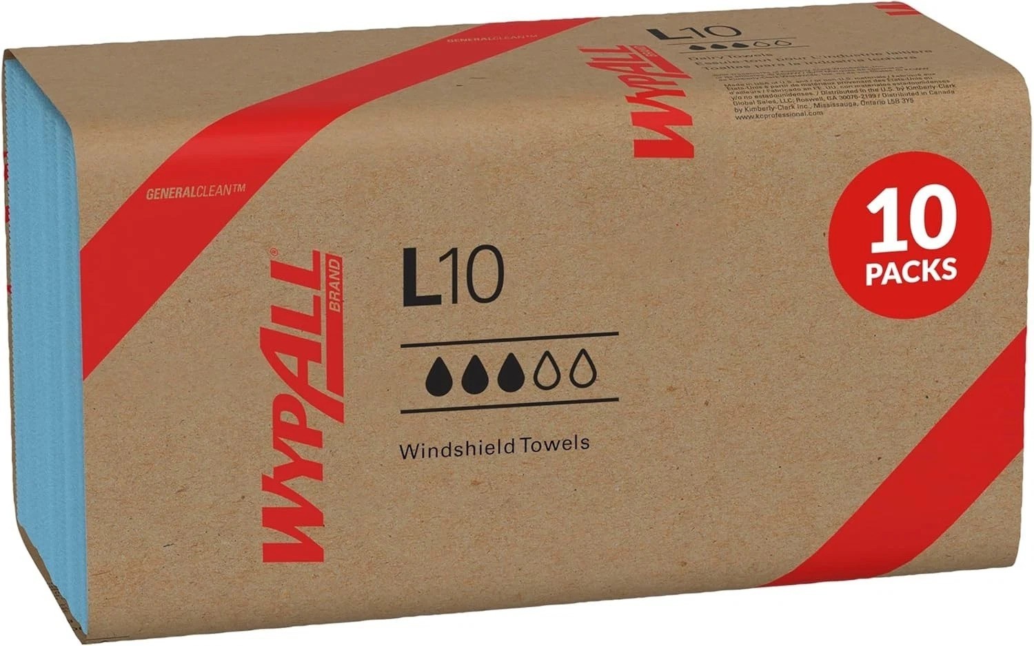 GeneralClean L10 Cloths Light Cleaning Wipes 0, Windshield Towels, Bulk Paper…