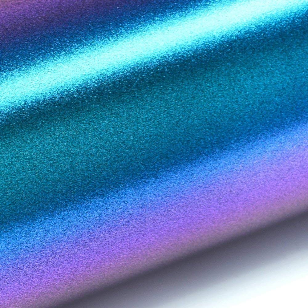 Chameleon Car Wrap 12″x60″ Purple to Blue Matte Metallic Vehicle Film 1x5ft S…