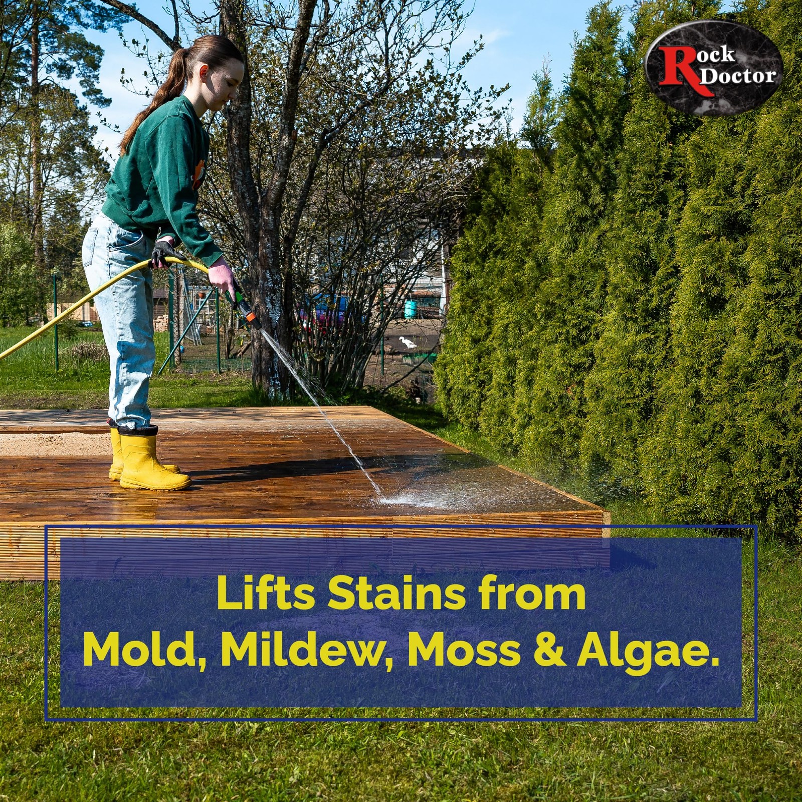 Outdoor Pressure Washer Cleaner, Natural Cleaning Solution Removes Stains and…