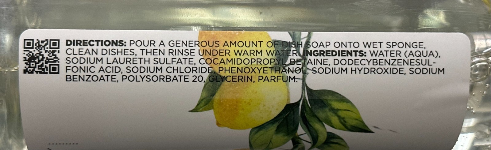 (2-Pk) THE WELL-KEPT COMPANY ~ LEMON VERBENA Essential Oil DISH SOAP Wash 724ml