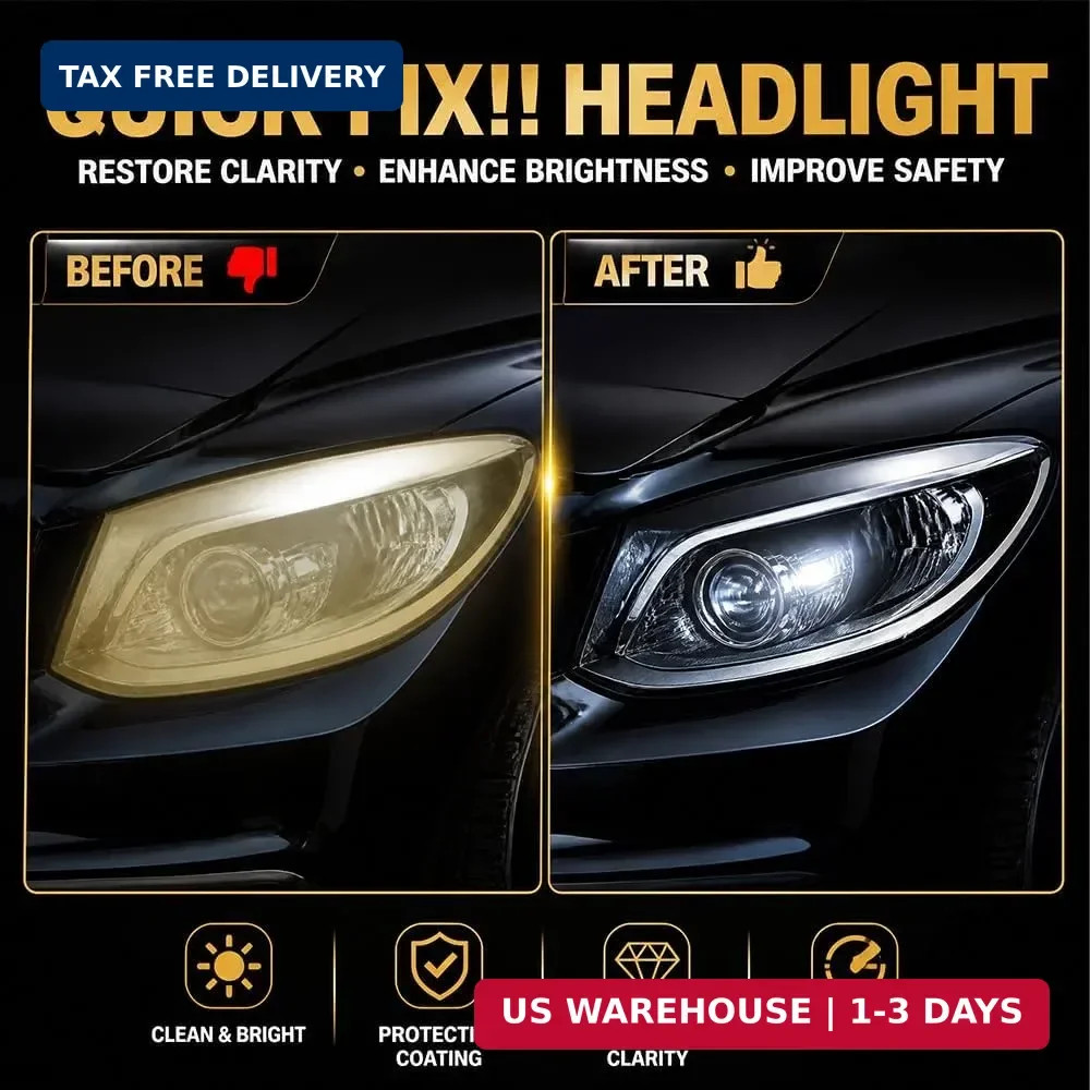 Headlight Restoration Kit,Headlight Restoration,Headlight Cleaner Oxidized & Yel