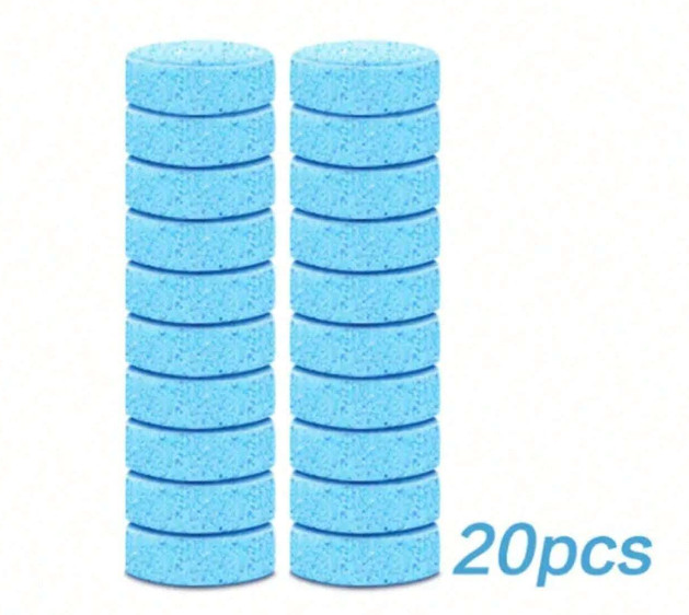 20pcs Automotive Windshield Cleaning Sheets, Concentrated Multi-Functional Fluid
