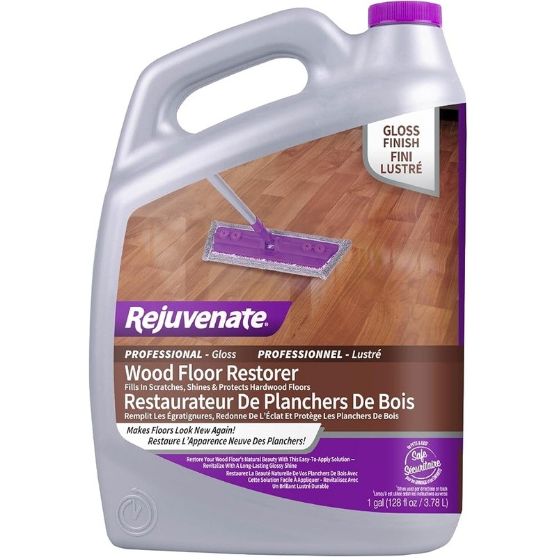 Wood Floor Restorer Revitalizing Glossy Finish Easy Application Safe Pets Kids