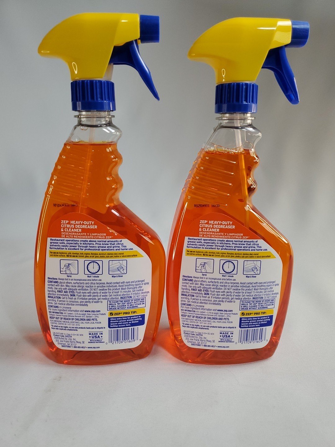 (2-Pack) Zep HEAVY DUTY Restaurant Grade PRO Quality KITCHEN DEGREASER & CLEANER