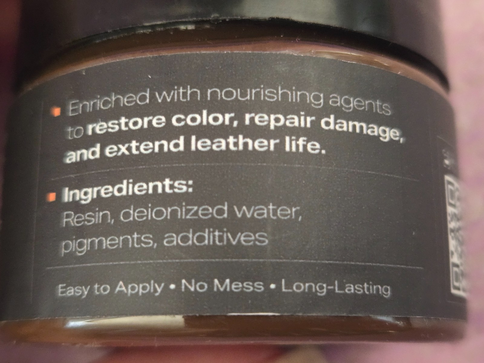 Luxgrove Dark Brown Leather Recolouring Balm LOT OF 2 Scratched Leather Repair