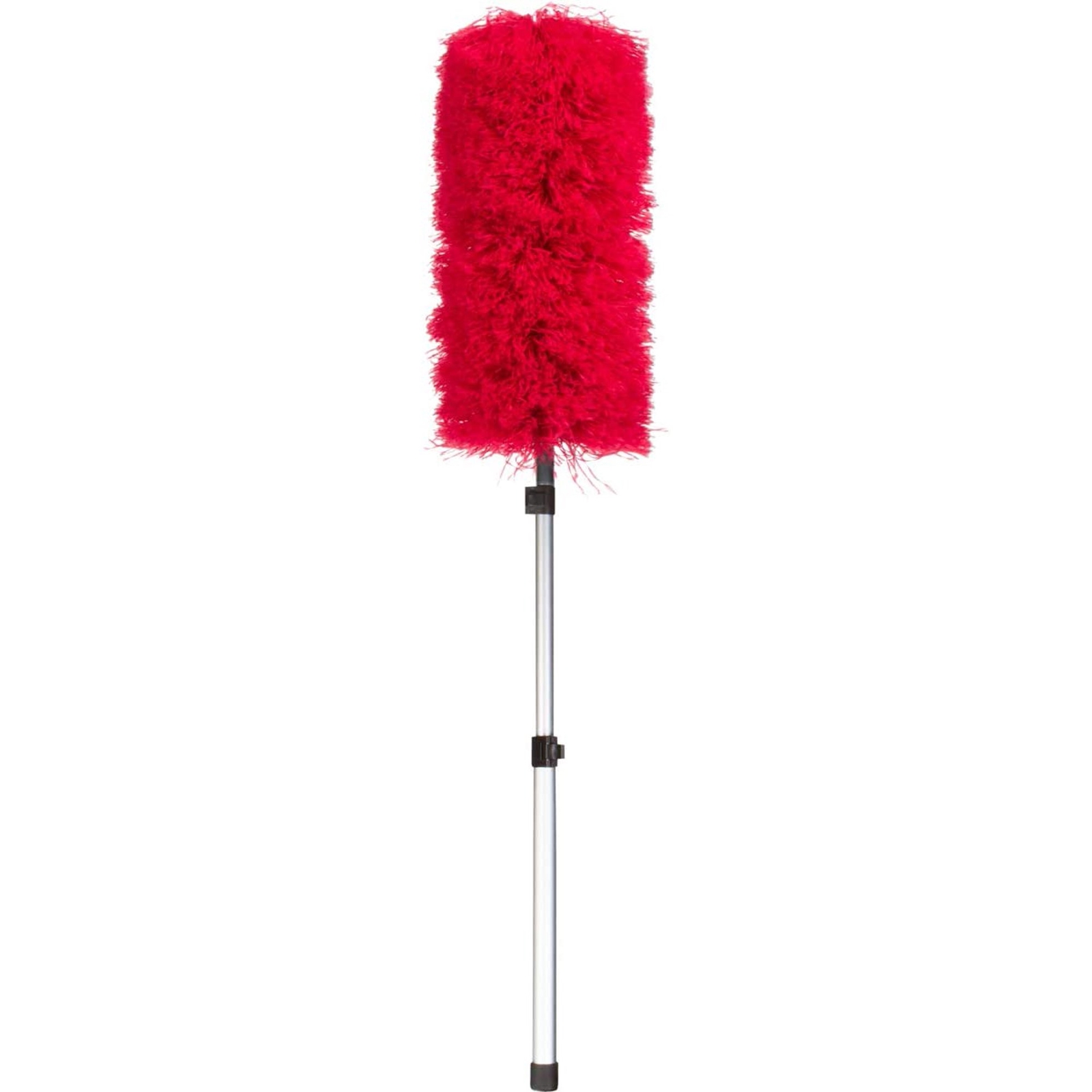 Telescopic Microfiber Duster w/ Extension Pole, Scratch Free (Red)