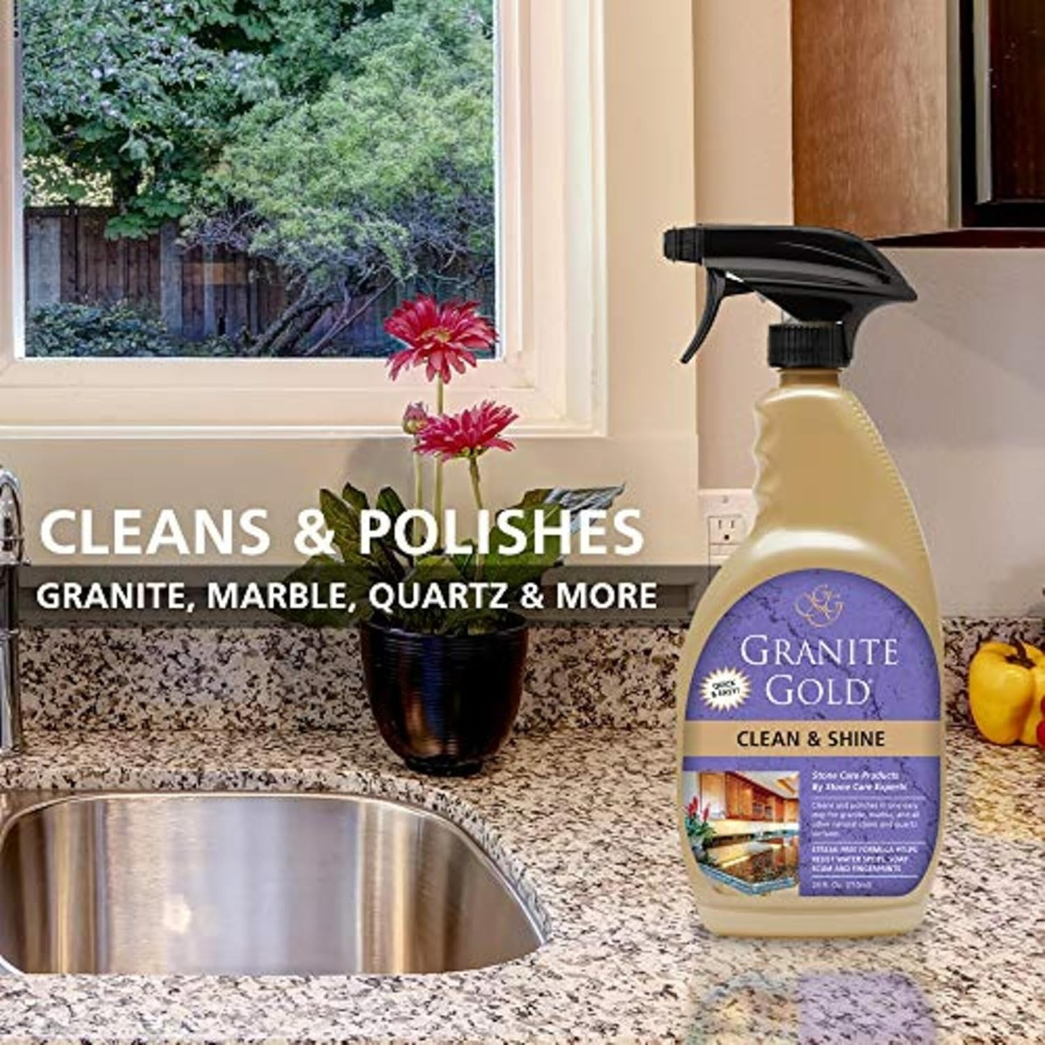Clean and Shine Spray-Streak-Free Deep Cleaning & Polishing of Granite, Marbl…