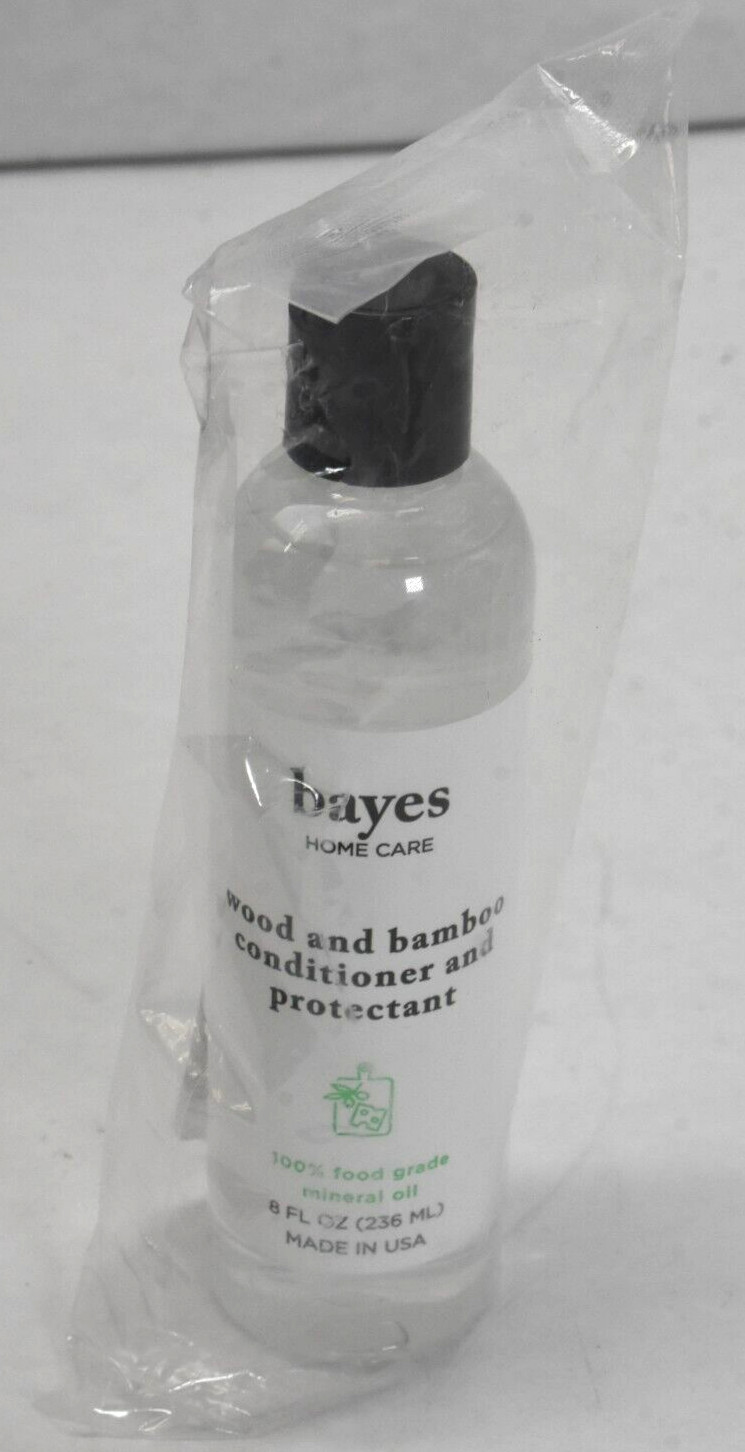 Bayes High Performance Food Grade Mineral Oil Wood & Bamboo Conditioner 8 fl oz