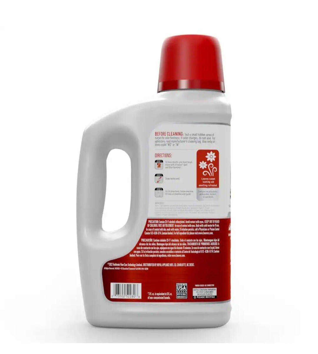Hoover Everyday Dirt Grime Fighter Carpet Cleaner Solution 64 Oz (PACK OF 4)