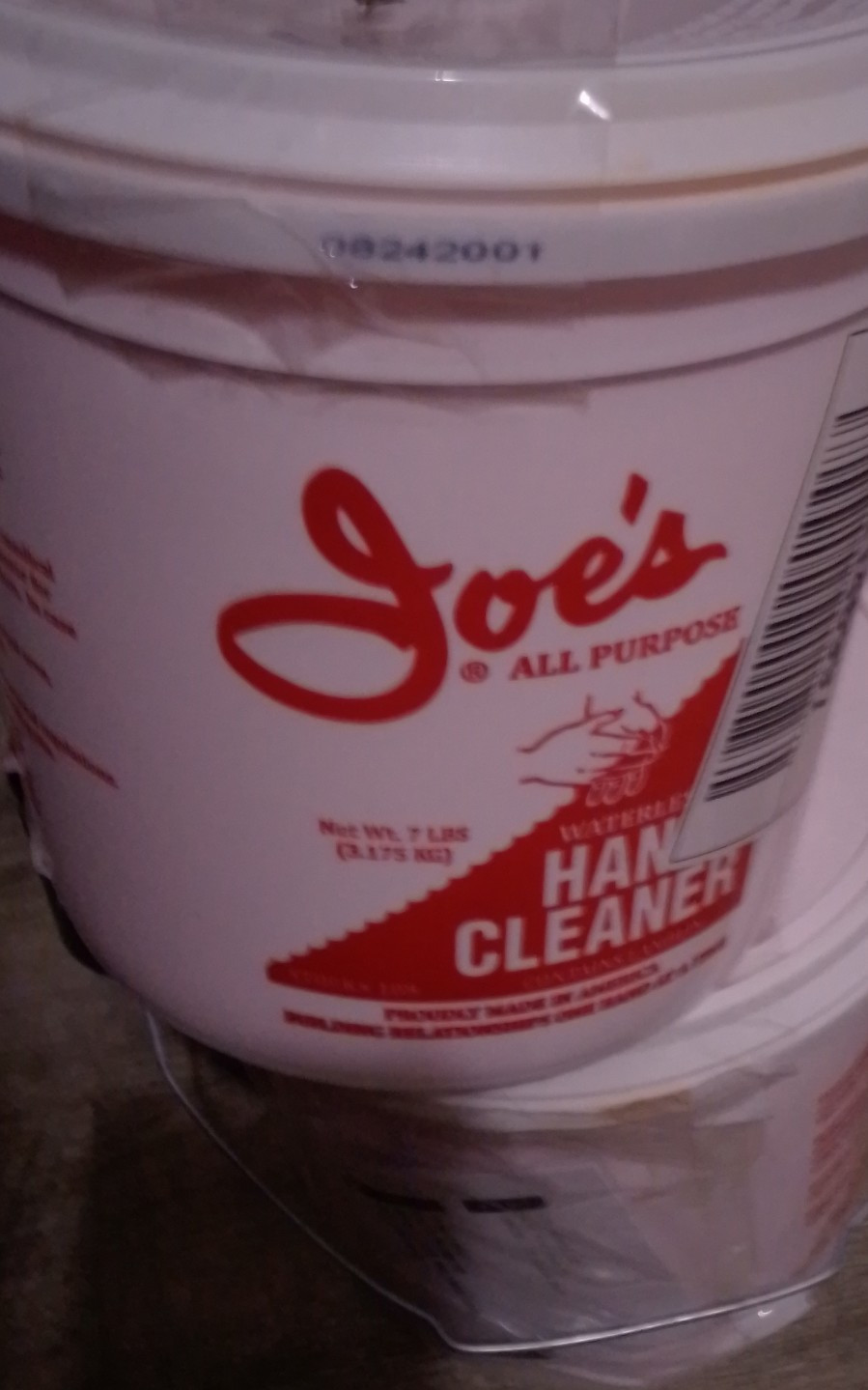 Joe’s Waterless Paste Hand Cleaner for Hands 7 lbs 1 Pack of 2 MPN 08242001